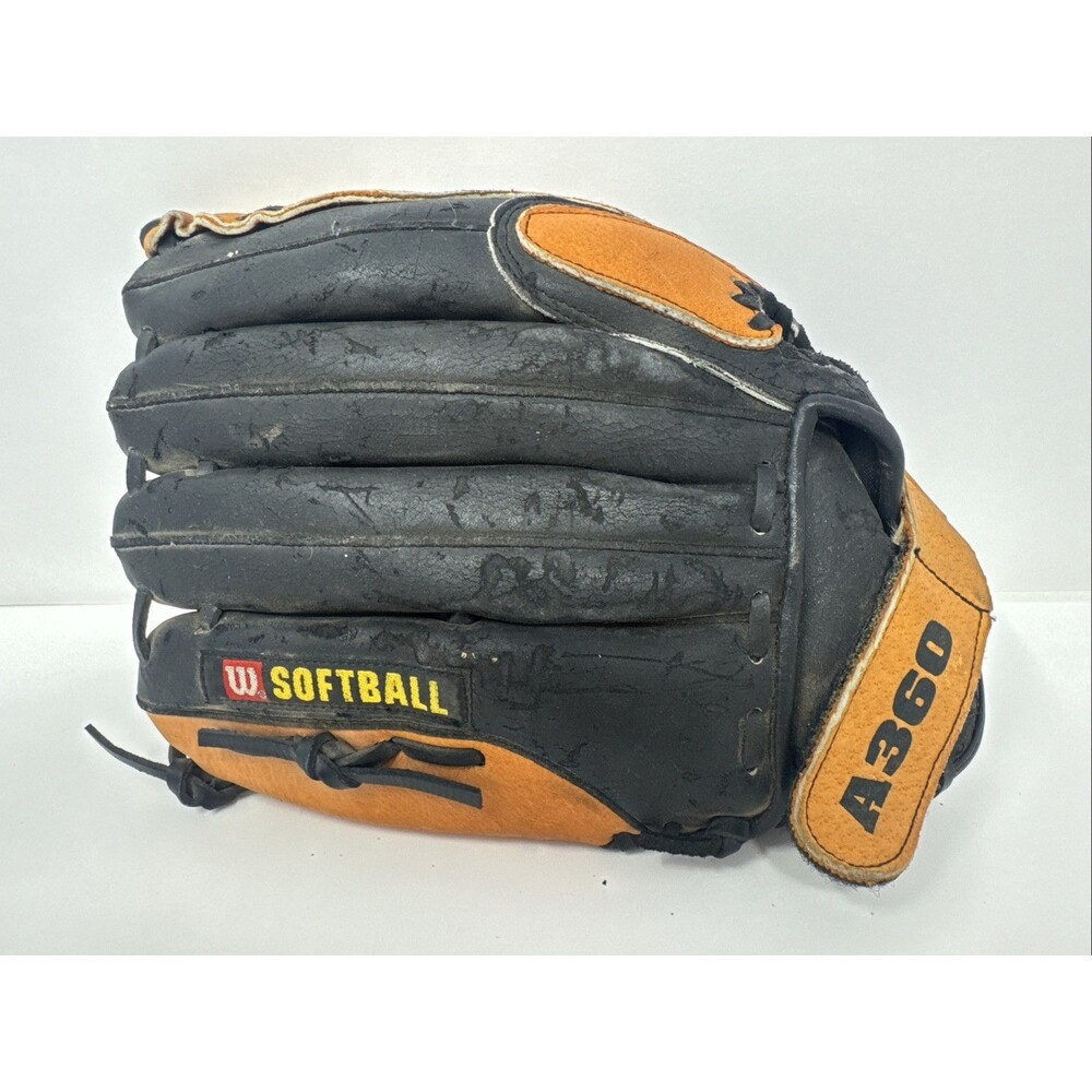 Wilson A0360 ES13 Leather Softball Baseball Glove 13" A360 RHT Right Hand Throw